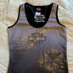Harley Davidson Sequined Tank Top